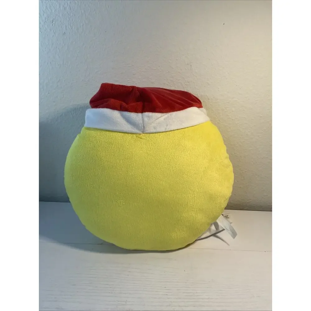 Santa With Hat Plush Pillow Emoji Expressions Yellow Christmas Tags Almar Sales